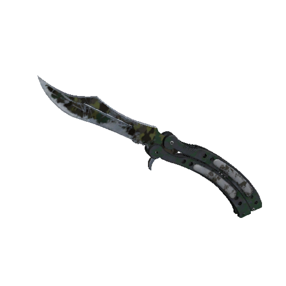 StatTrak™ Butterfly Knife | Boreal Forest (Battle-Scarred)