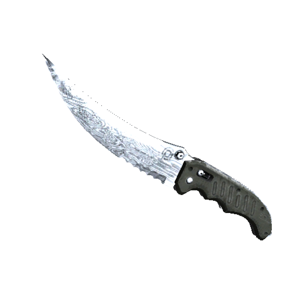 Flip Knife | Damascus Steel (Minimal Wear)