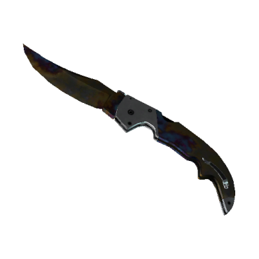 Falchion Knife | Case Hardened (Well-Worn)