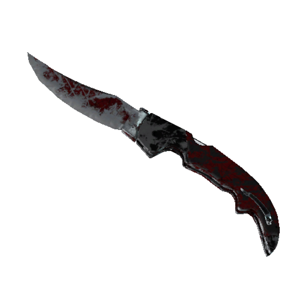 Falchion Knife | Crimson Web (Battle-Scarred)