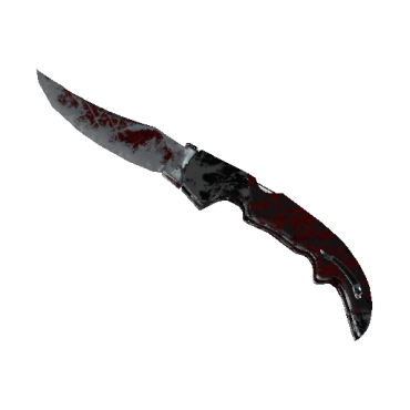 Falchion Knife | Crimson Web (Battle-Scarred)