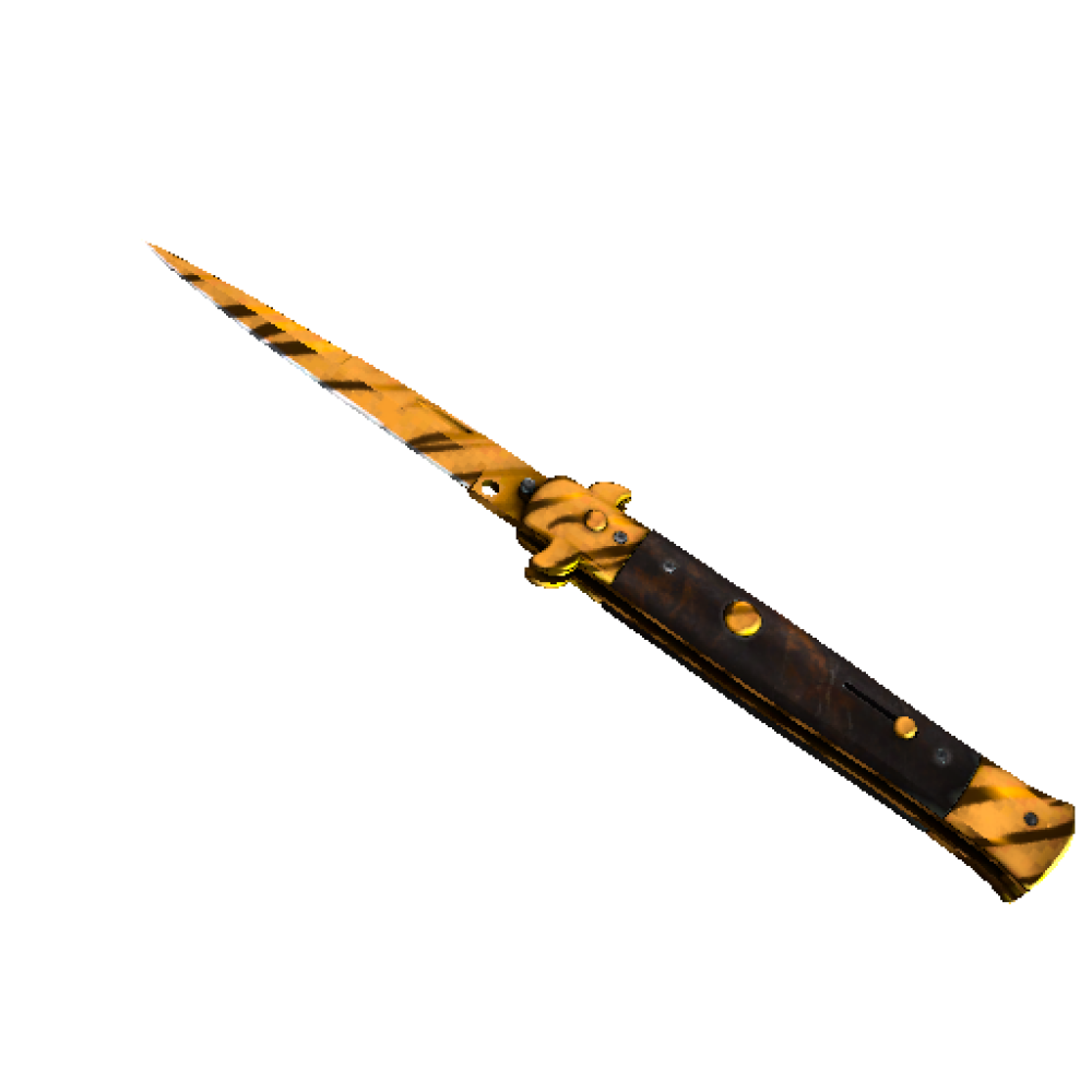 Stattrak ™ Stiletto Knife | Tiger Tooth (Factory New)