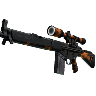 StatTrak™ G3SG1 | Orange Crash (Battle-Scarred)