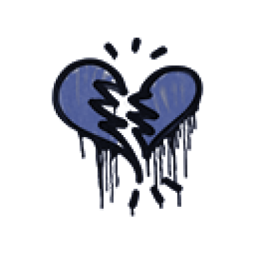 Sealed Graffiti | Broken Heart (SWAT Blue)