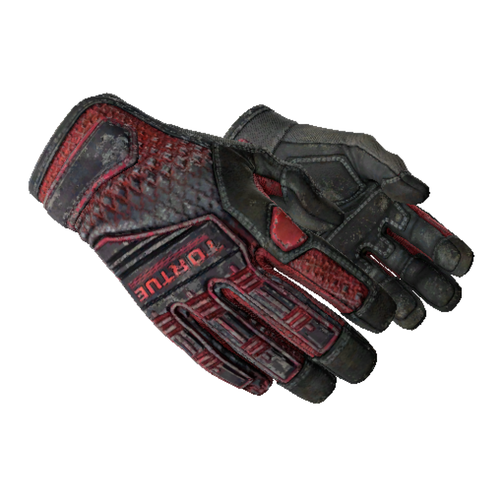 Specialist Gloves | Crimson Kimono (Battle-Scarred)