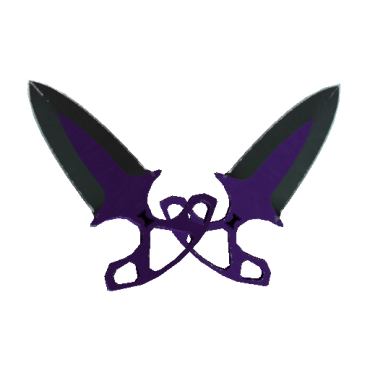 Shadow Daggers | Ultraviolet (Well-Worn)