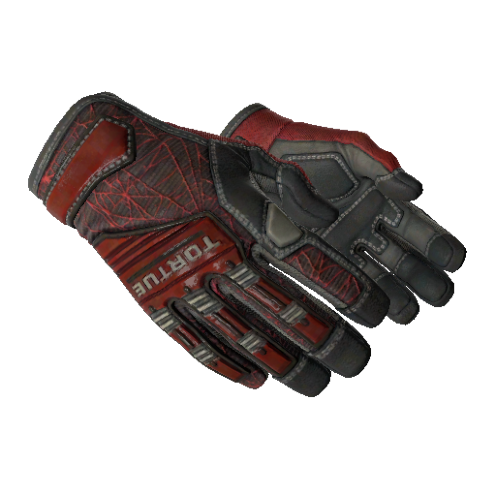 Specialist Gloves | Crimson Web (Minimal Wear)