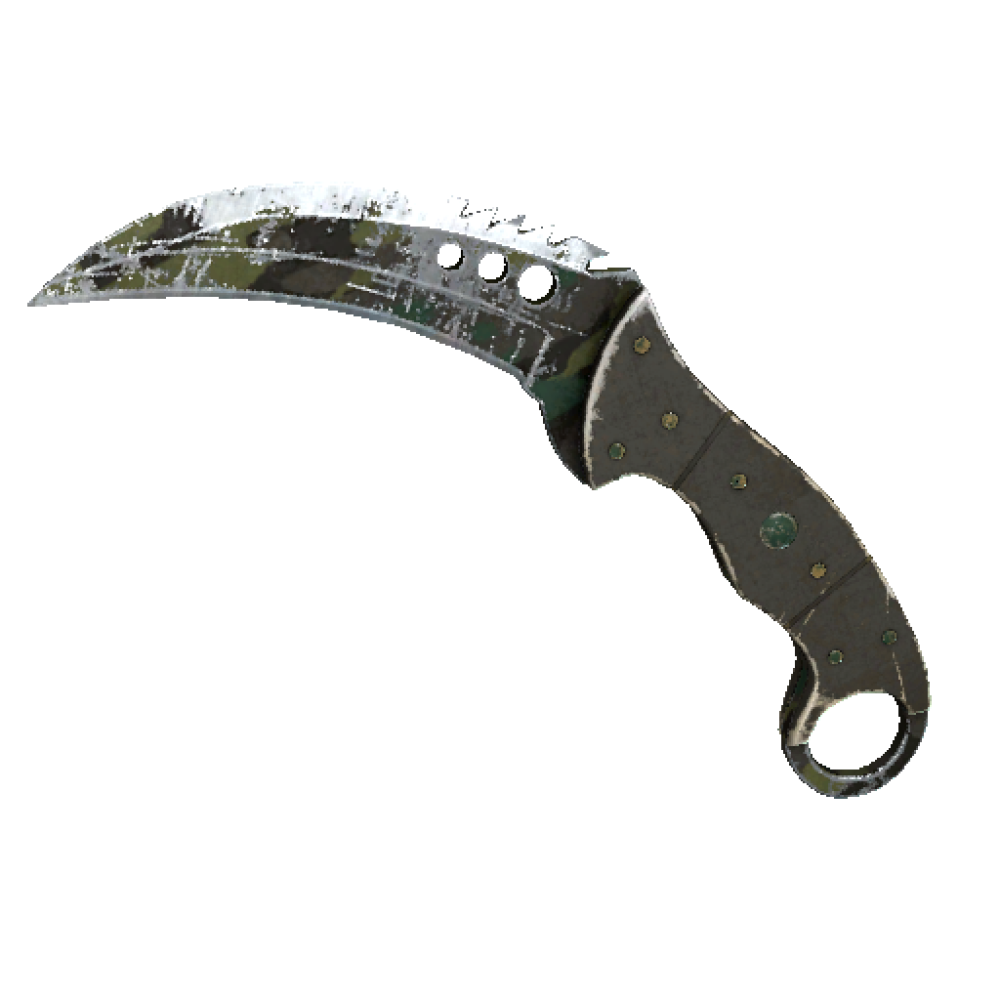 Talon Knife | Boreal Forest (Battle-Scarred)