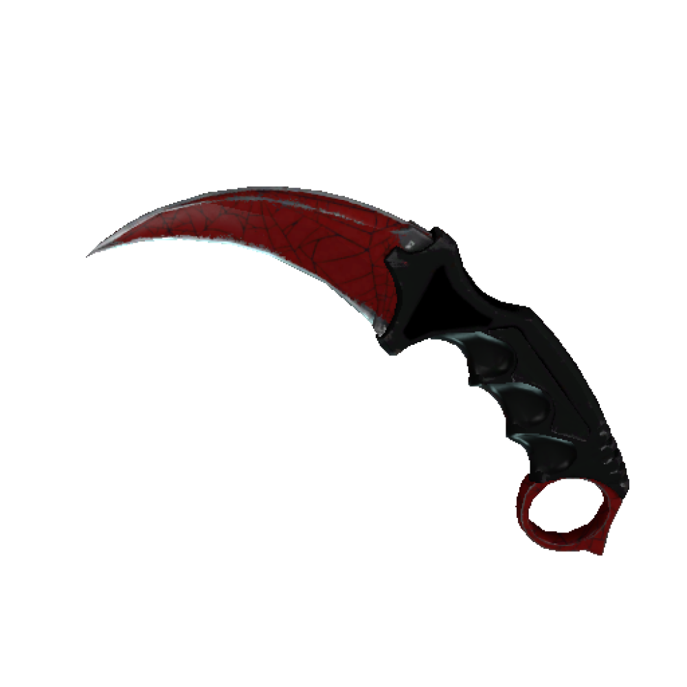 Karambit | Crimson Web (Battle-Scarred)